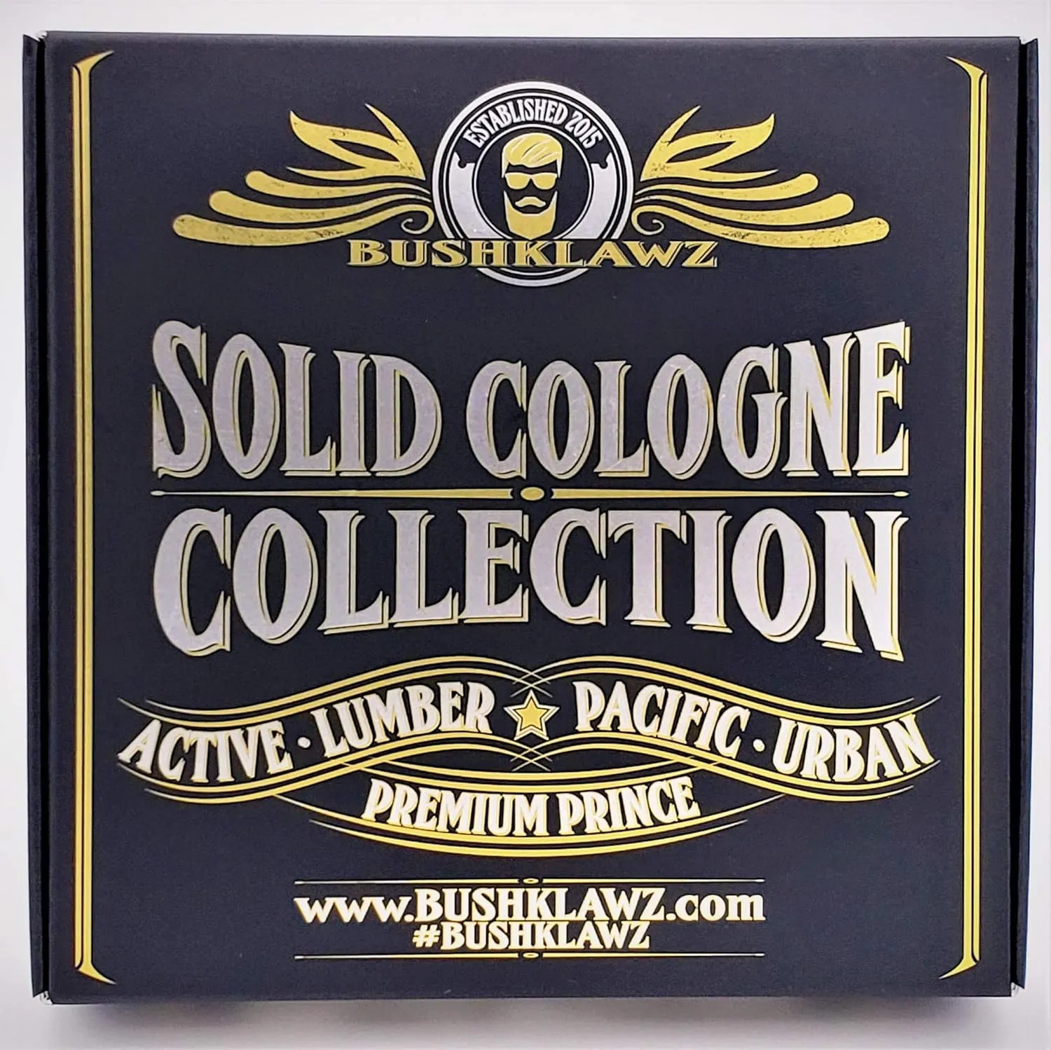 Premium Prince Solid Cologne 1 oz Variety Gift Set Alcohol Free Natural Concentrated Full Size Travel Friendly Tins Men's Fragrance 4 Manly Scents to Satisfy all Types of Viking Cannon Black Prime