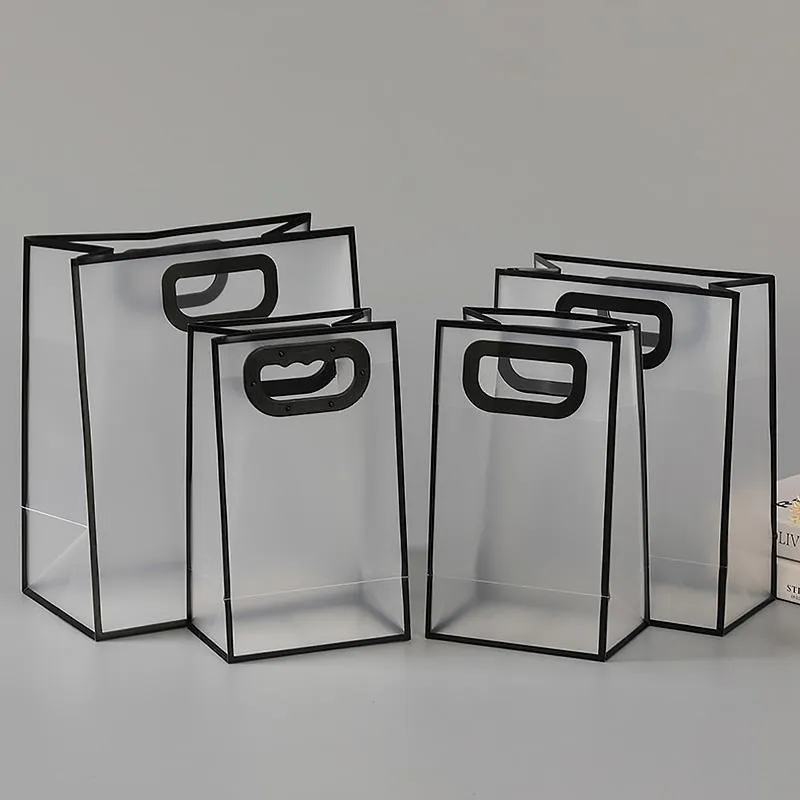 Premium PVC Gift Bags Clear Bags 25pcs