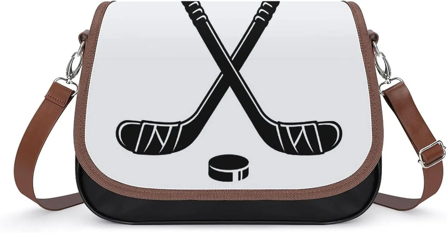Printed Leather Crossbody Bags Women Shoulder Messenger Bags Designer Satchels Sports Hockey