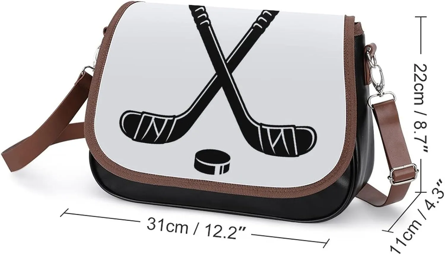 Printed Leather Crossbody Bags Women Shoulder Messenger Bags Designer Satchels Sports Hockey
