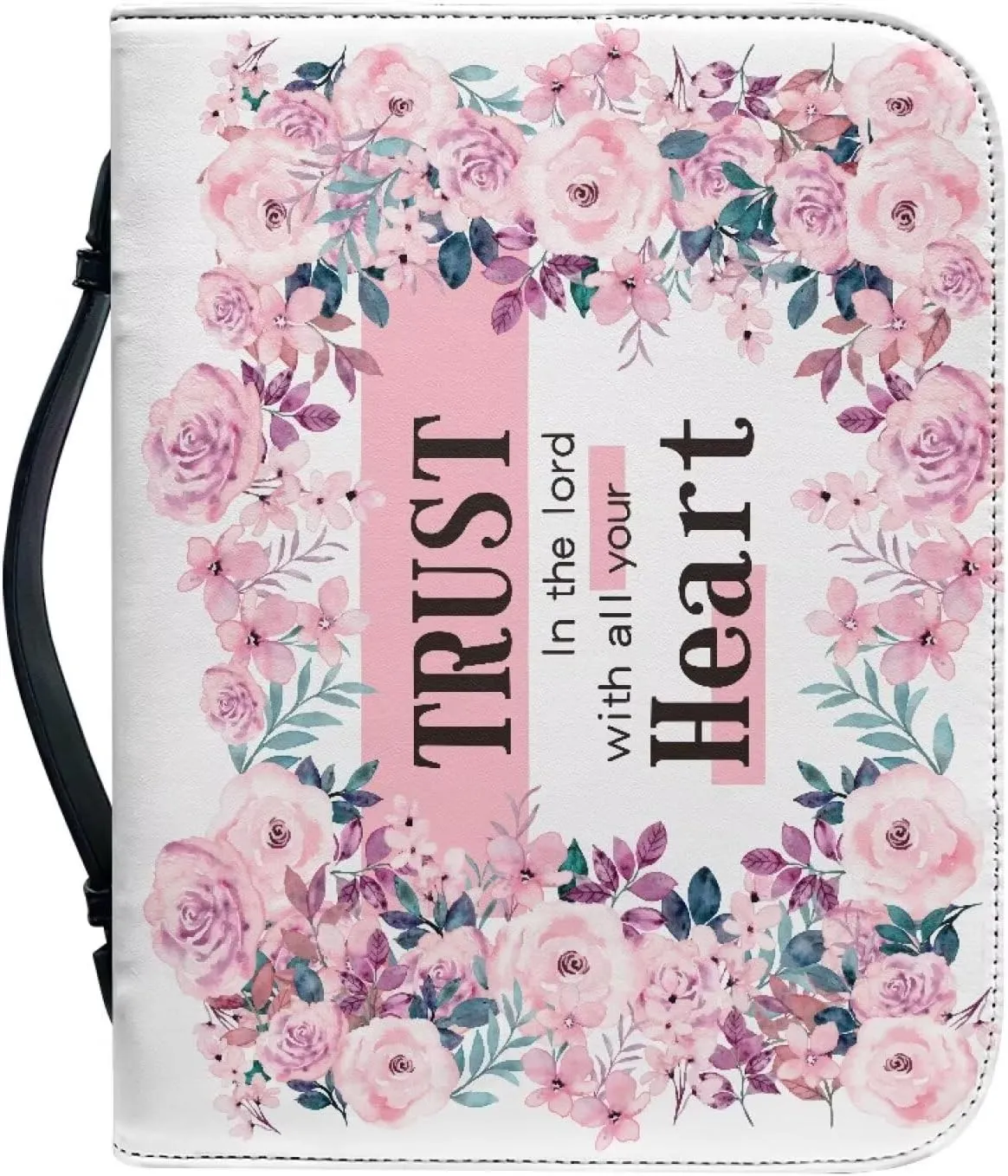 Pu Bible Cover for Women Portable Bible Bag and Totes with Internal Compartments