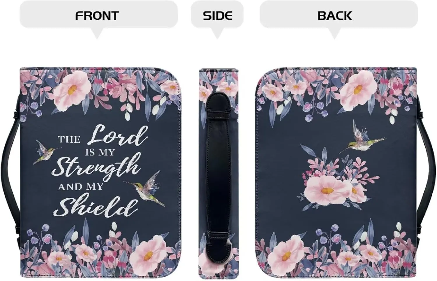 Pu Bible Cover for Women Portable Bible Bag and Totes with Internal Compartments