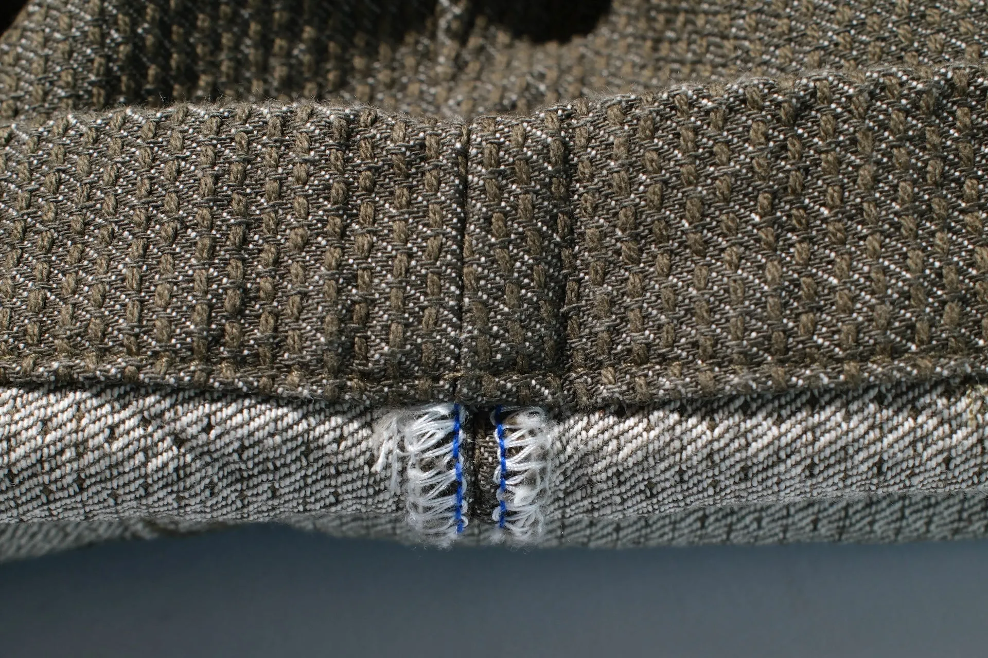 Pure Blue Japan 14oz Sashiko Shorts (Olive)