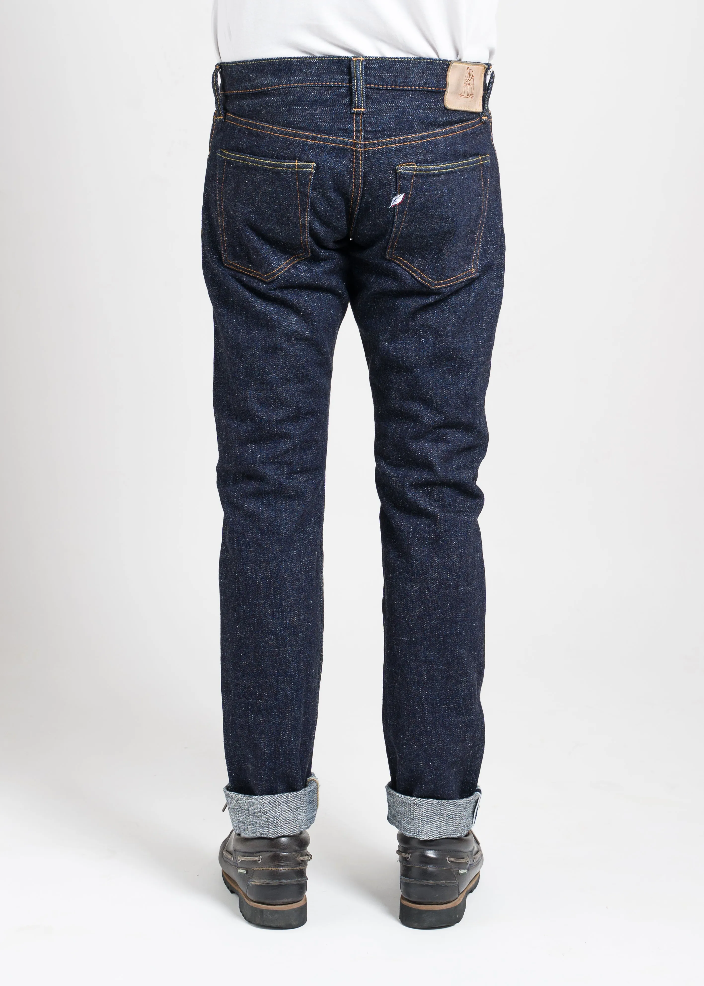 PURE BLUE JAPAN "SLB-013" 16.5OZ SLUB SLIM TAPERED JEANS