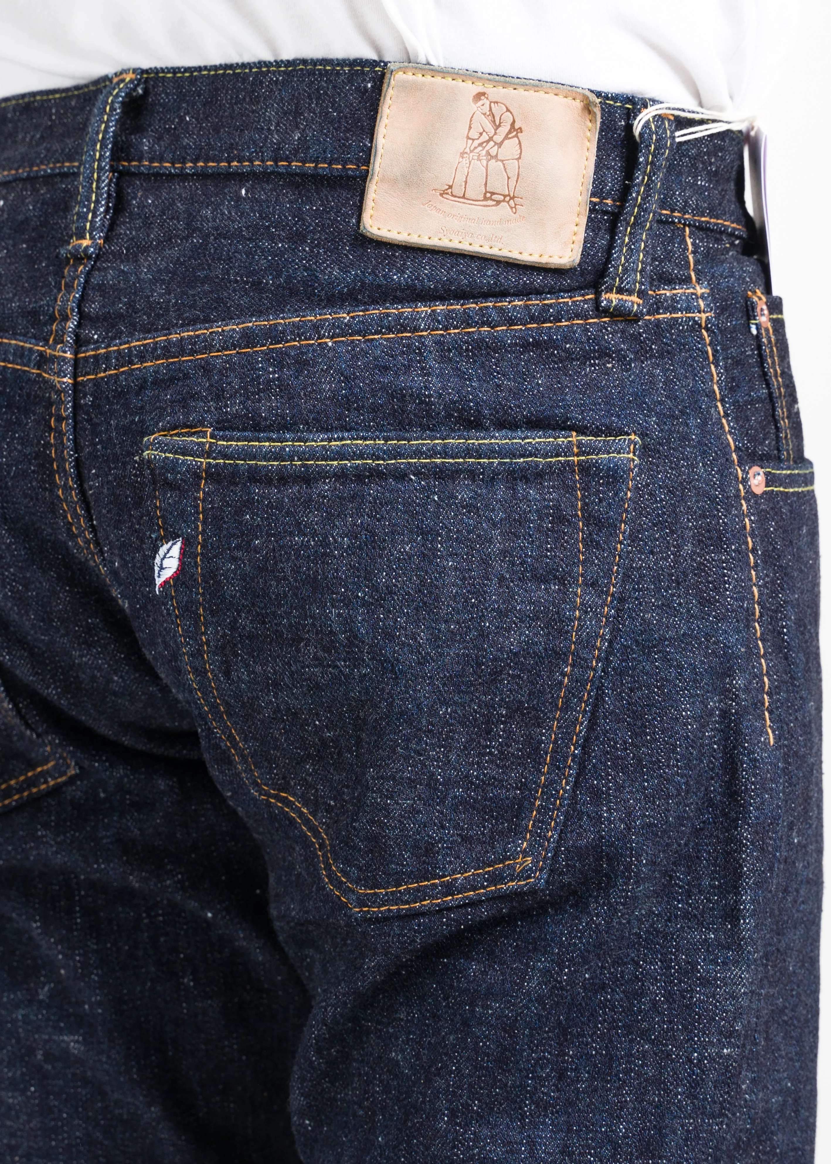 PURE BLUE JAPAN "SLB-013" 16.5OZ SLUB SLIM TAPERED JEANS