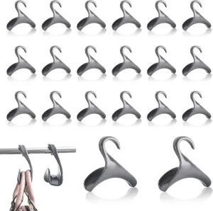 Purse Hanger Closet, 20 Pack Purse Hanger Hook Bag Rack Holder, Handbag Hanger Organizer Storage for Closet, Backpack Hanger Hook, Over The Closet Rod Hanger for Purses Tote Bag Backpacks, Grey
