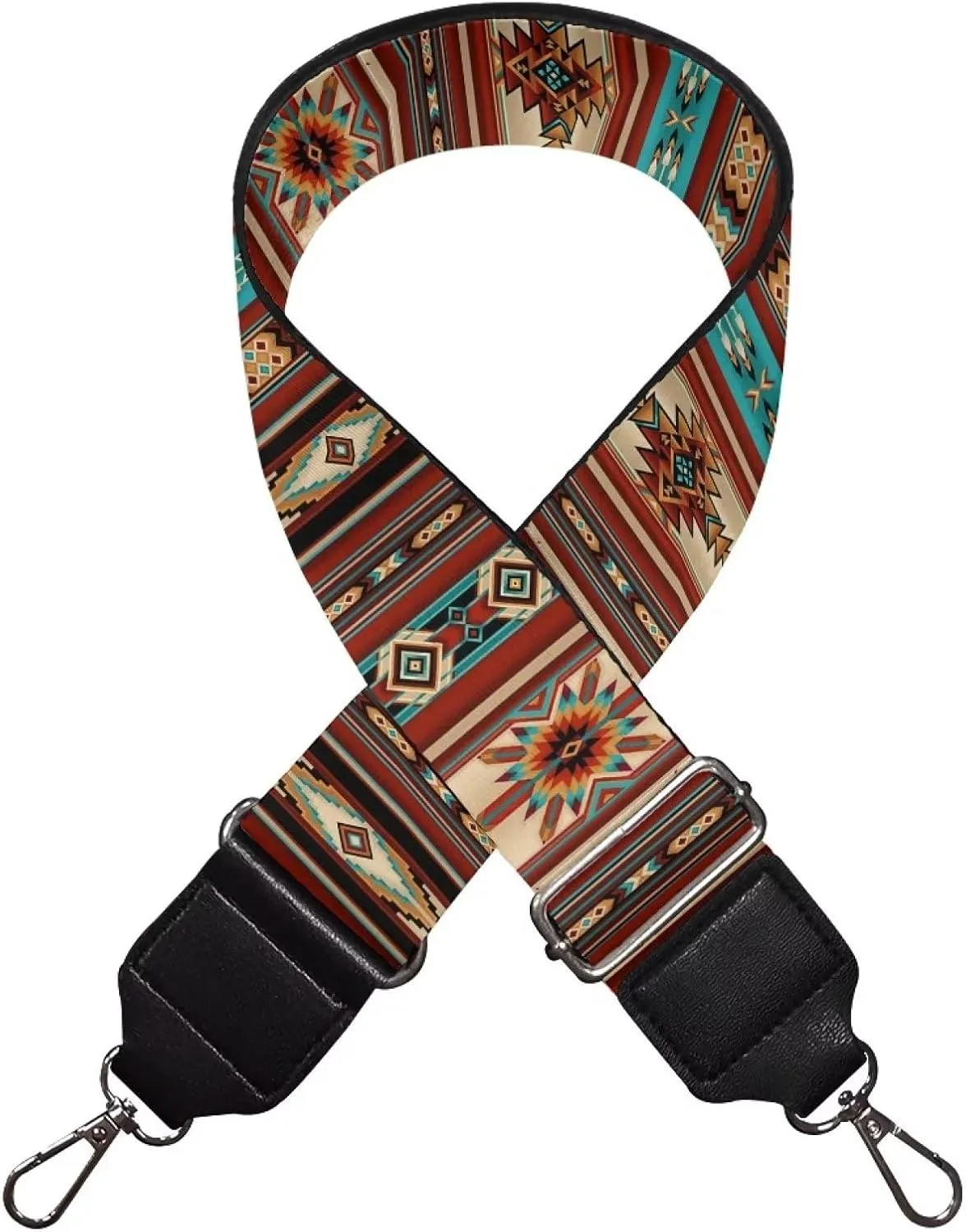 Purse Strap Crossbody Strap Tribe Aztec Design Adjustable Replacement Crossbody Straps Wide Shoulder Strap Canvas Belt for Handbag Satchel Guitar Camera