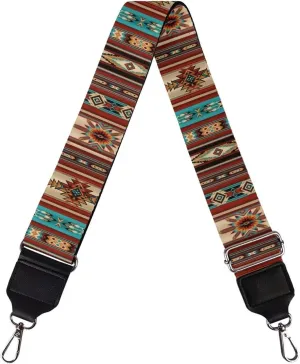 Purse Strap Crossbody Strap Tribe Aztec Design Adjustable Replacement Crossbody Straps Wide Shoulder Strap Canvas Belt for Handbag Satchel Guitar Camera