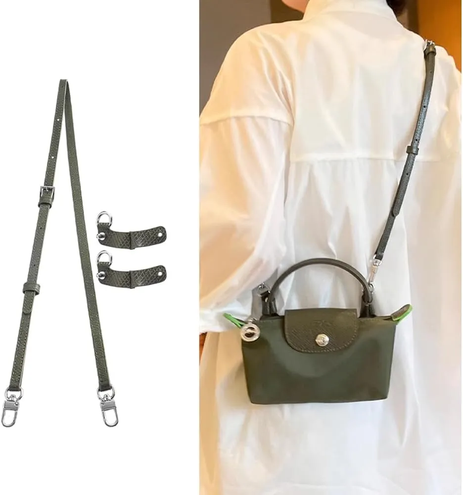 Purse Straps Replacement, Leather Handbag Crossbody Shoulder Strap kit Adjustable for Mini Tote Bag Women