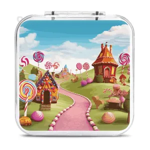 QMNBTES Candy Land Switch Game Case Switch Game Holder Cartridge Case Storage 12 Games & 2 Micro Sd Card Slots, Travel Carry Cases, Portable Games Card Storage, Hard Shell, Buckle Closure