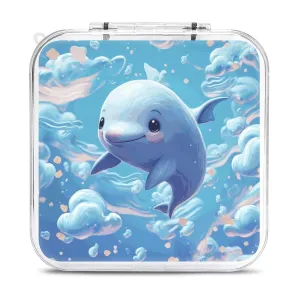 QMNBTES Cute Fish Switch Game Case Switch Game Holder Cartridge Case Storage 12 Games & 2 Micro Sd Card Slots, Travel Carry Cases, Portable Games Card Storage, Hard Shell, Buckle Closure