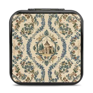 QMNBTES French Country Style Switch Game Case Switch Game Holder Cartridge Case Storage 24 Games & 2 Micro Sd Card Slots, Travel Carry Cases, Portable Games Card Storage, Hard Shell, Buckle Closure