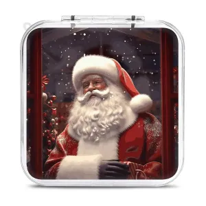 QMNBTES Santa Claus Switch Game Case Switch Game Holder Cartridge Case Storage 12 Games & 2 Micro Sd Card Slots, Travel Carry Cases, Portable Games Card Storage, Hard Shell, Buckle Closure