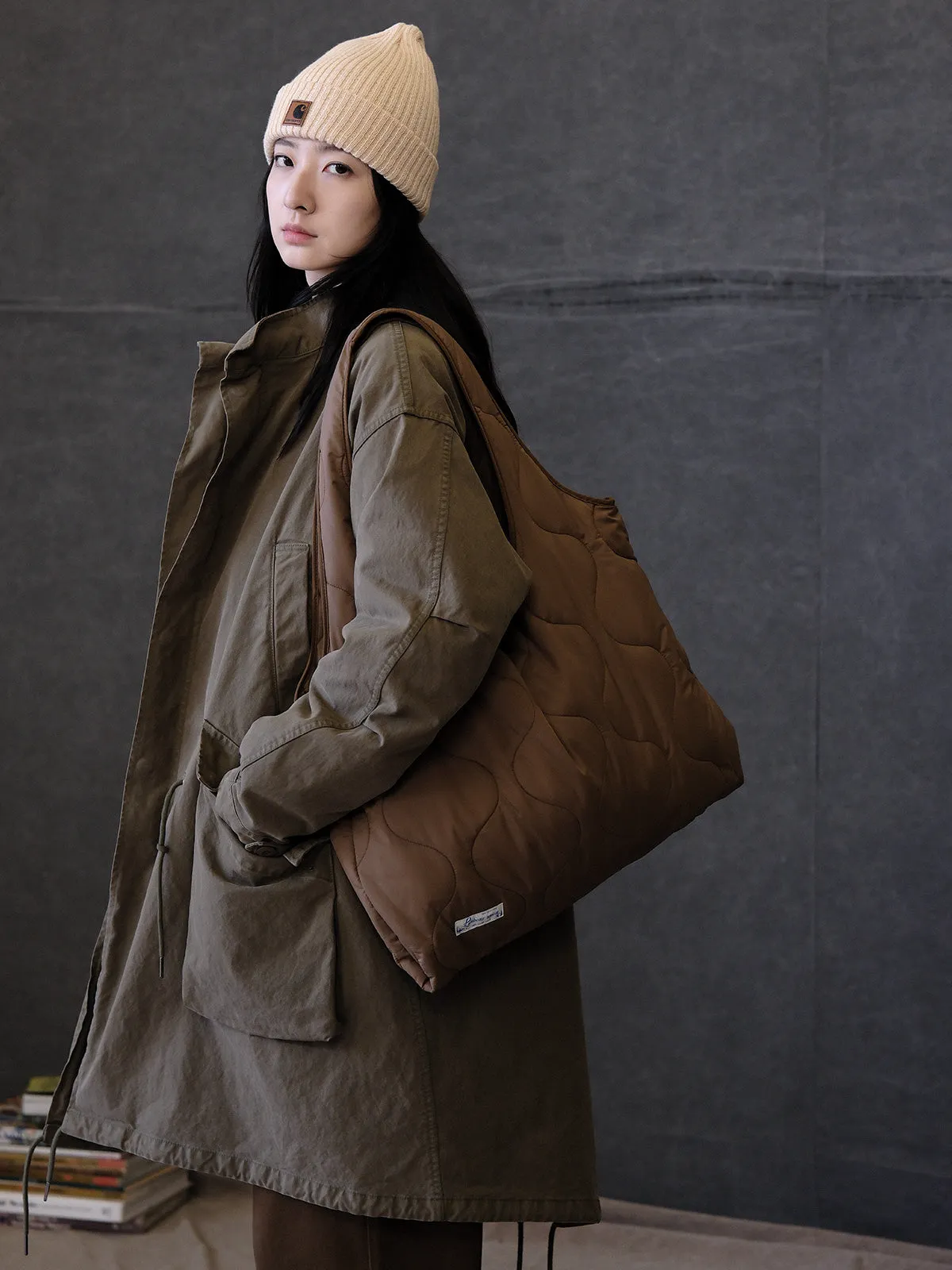 Quilted Shoulder Tote