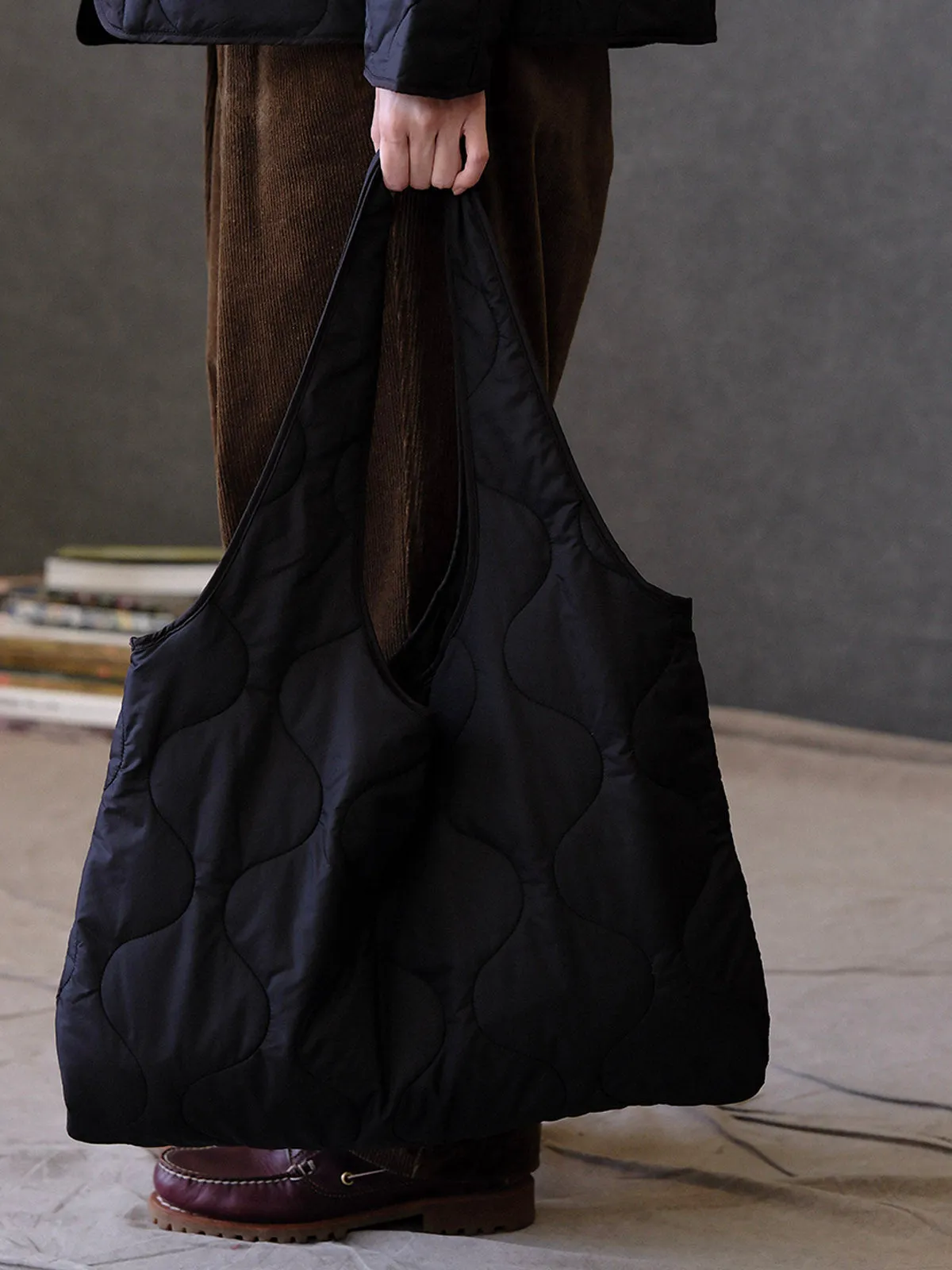 Quilted Shoulder Tote