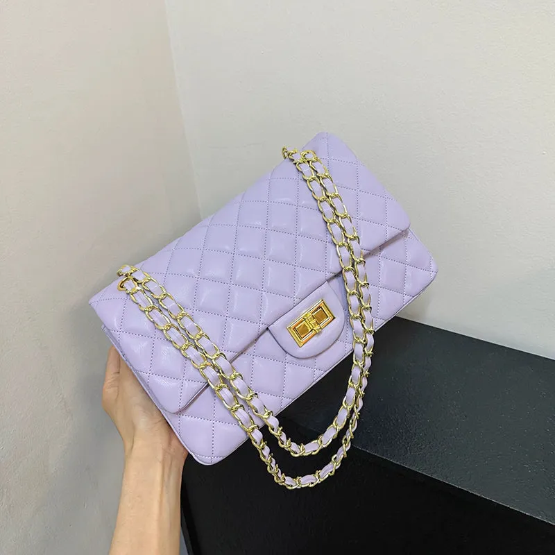 Quilted Spring/Summer Classic Style Fancy Shoulder Chain