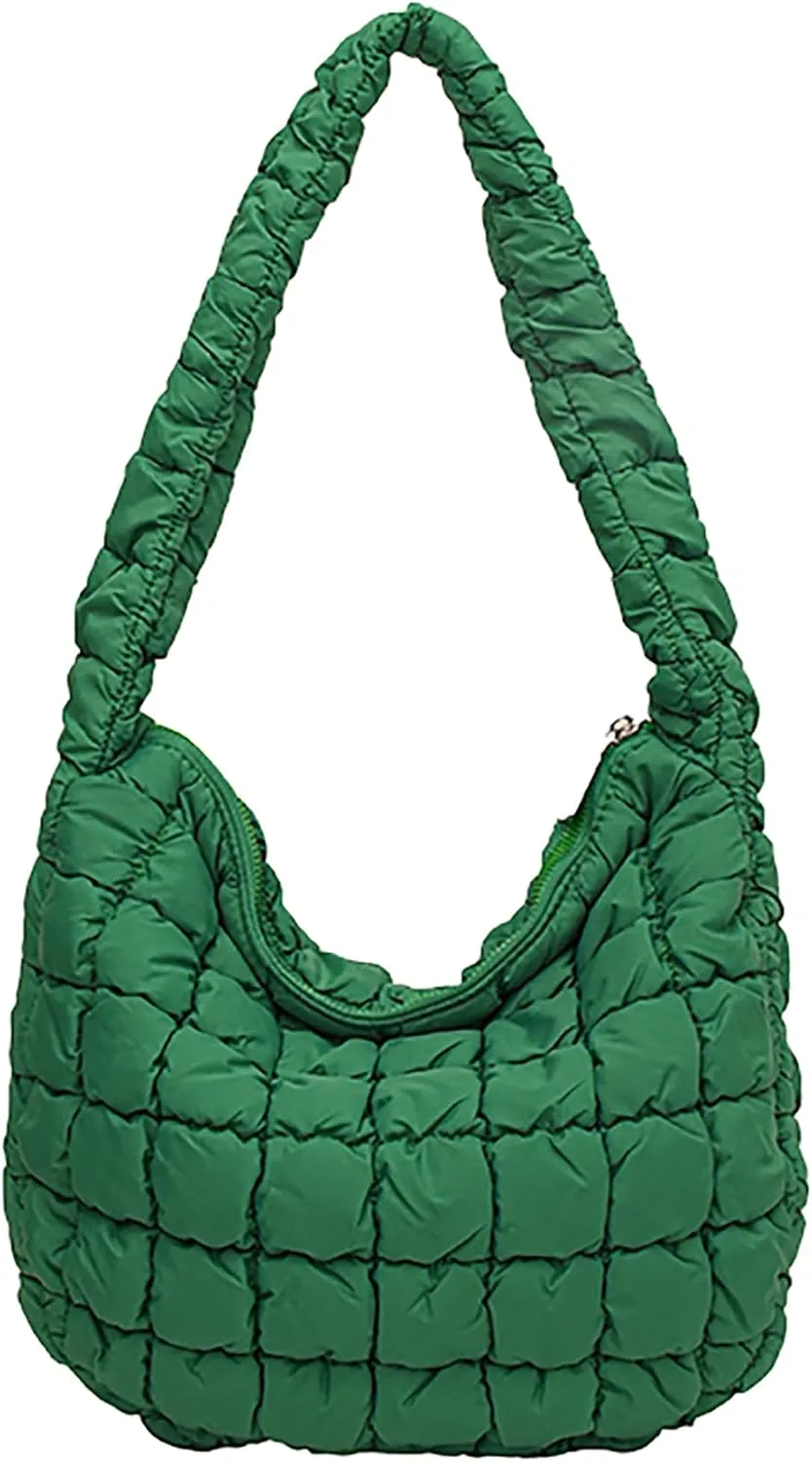 Quilted Tote Bag for Women Puffer Bag Lightweight Padding Shoulder Purse Hobo Bags Satchel Handbag Cloud Bags with Zip 2025