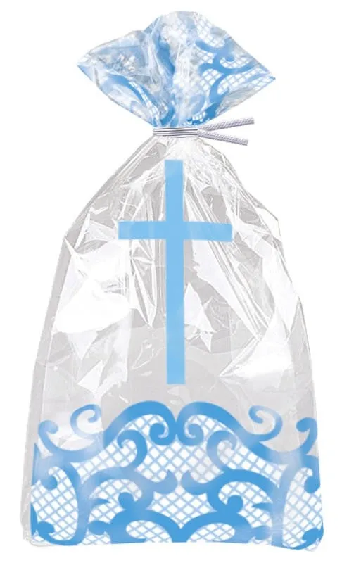 Radiant Cross Gift Bags - Blue