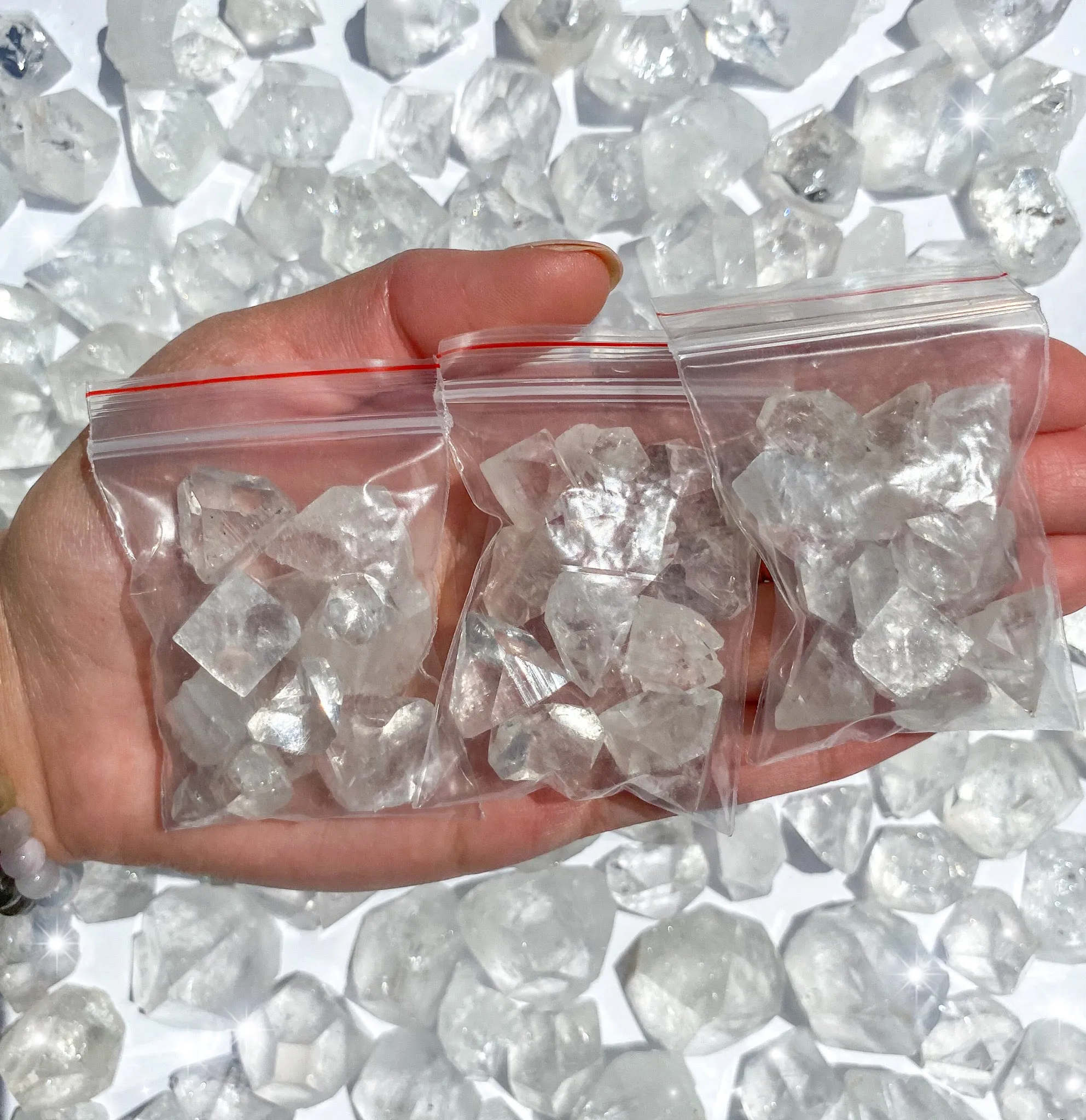 Raw Apophyllite Point Bags