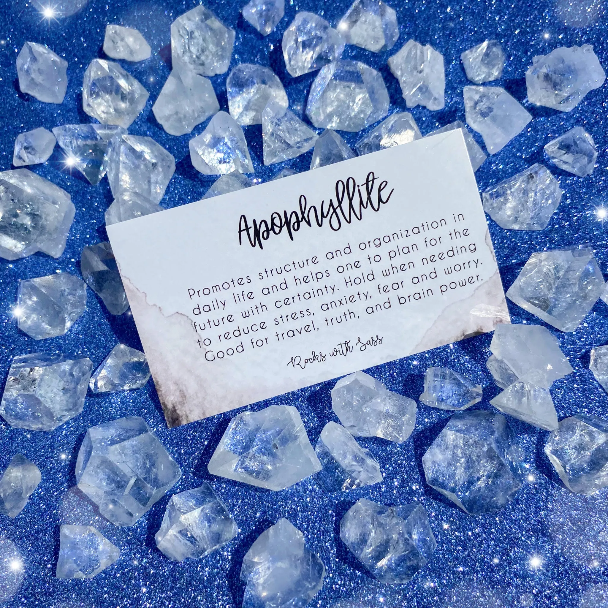 Raw Apophyllite Point Bags