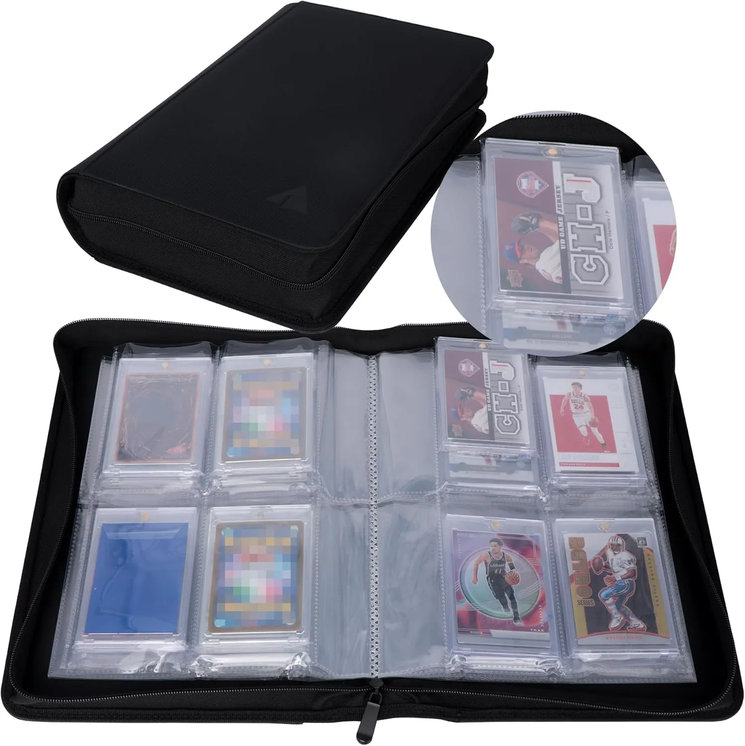 Rayvol 4-Pocket Binder for Card Holders, Holds 40 Cards