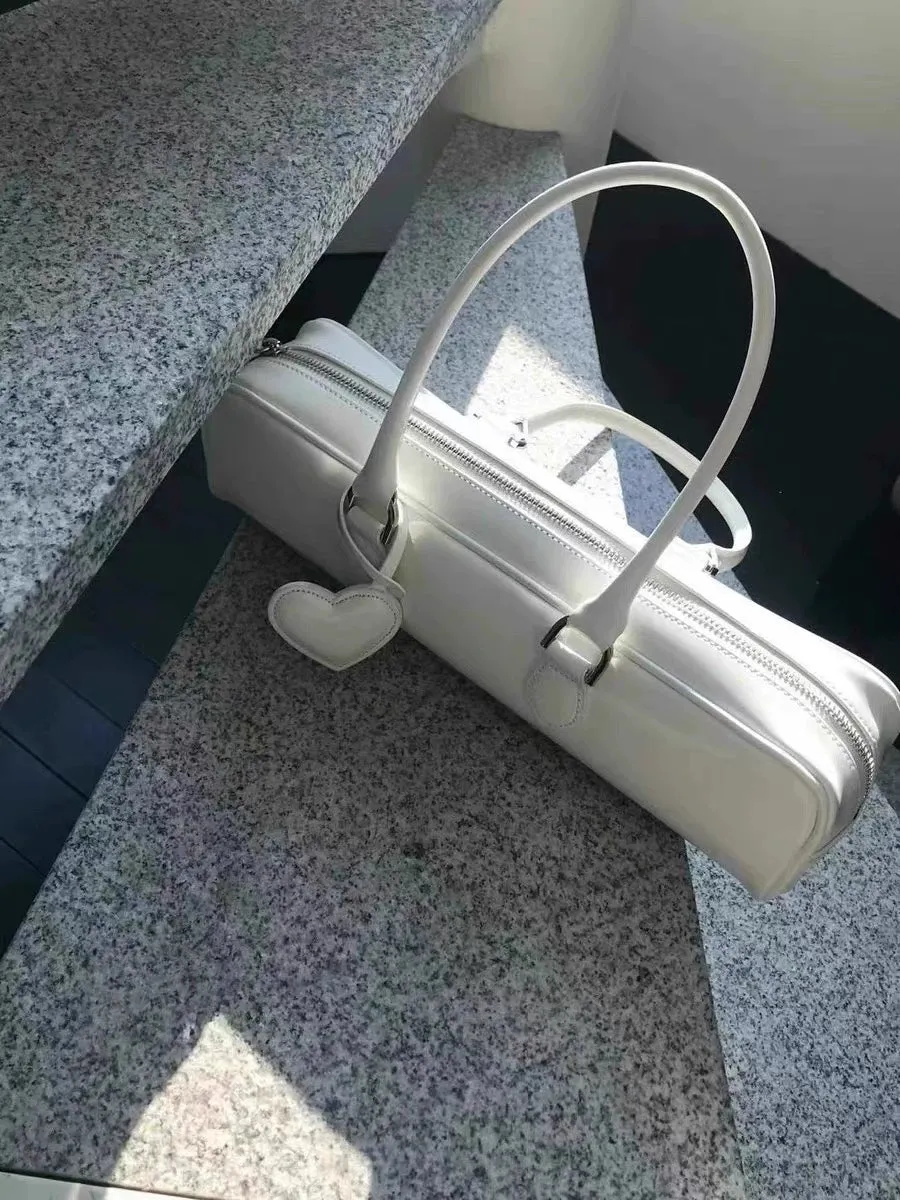 Rectangular Leather Handbag