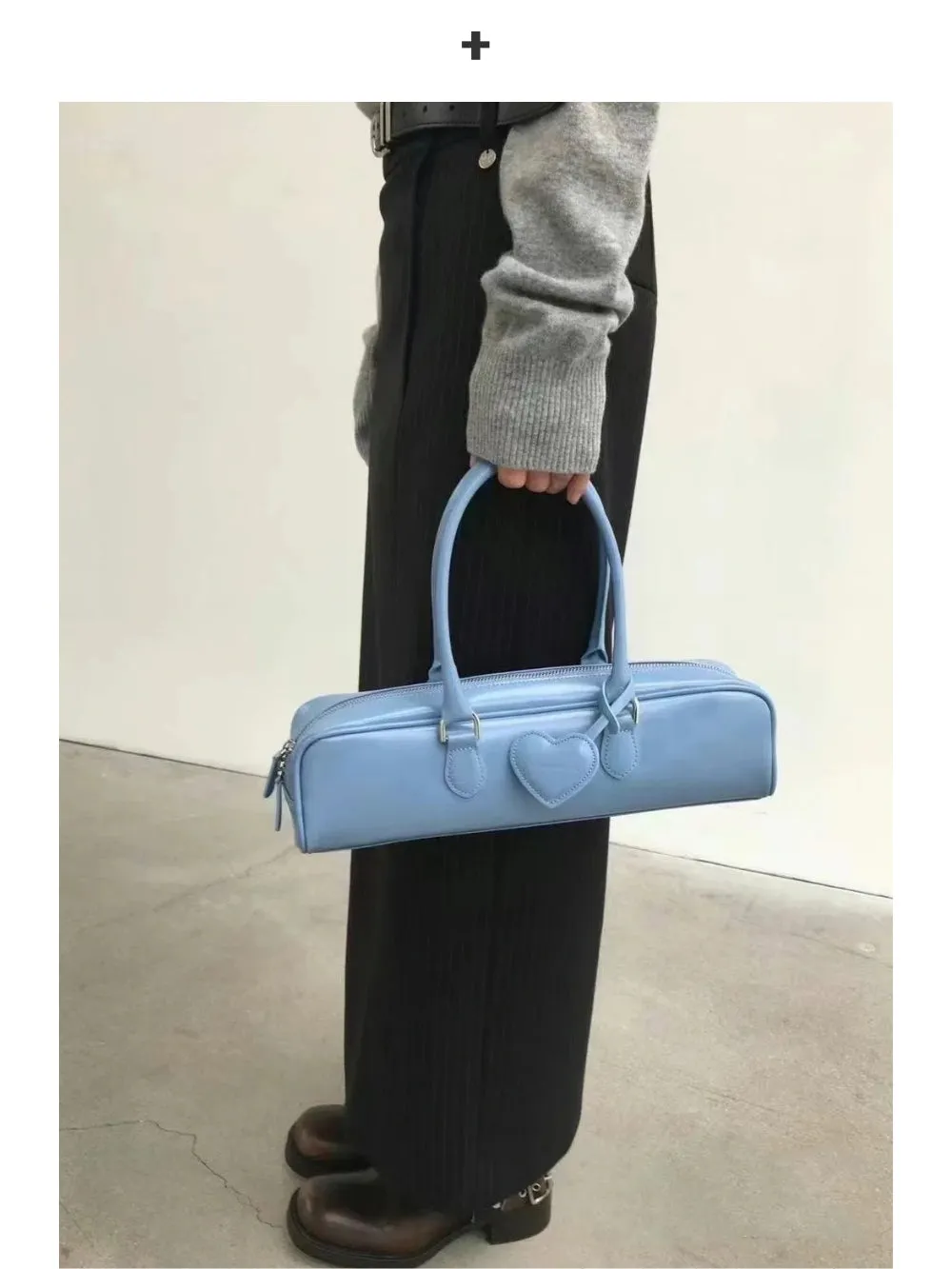 Rectangular Leather Handbag