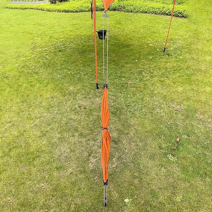 Red Suricata Premium Multi-Terrain Beach Tent & Beach Canopy in Backpack, UPF50 Sun Beach Shade, Pop Up Camping & Picnic Sunshade with 4 Poles, 4 Pole Anchors & 4 Tent Screws, Sun Shelter (Med Orange)