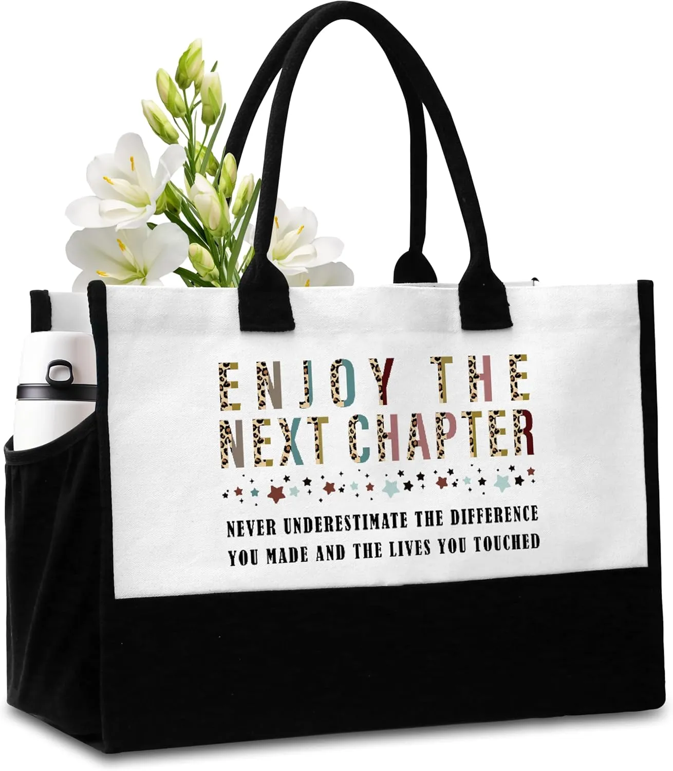 Retirement Birthday Gift Tote Bag with Pockets - A09-A14