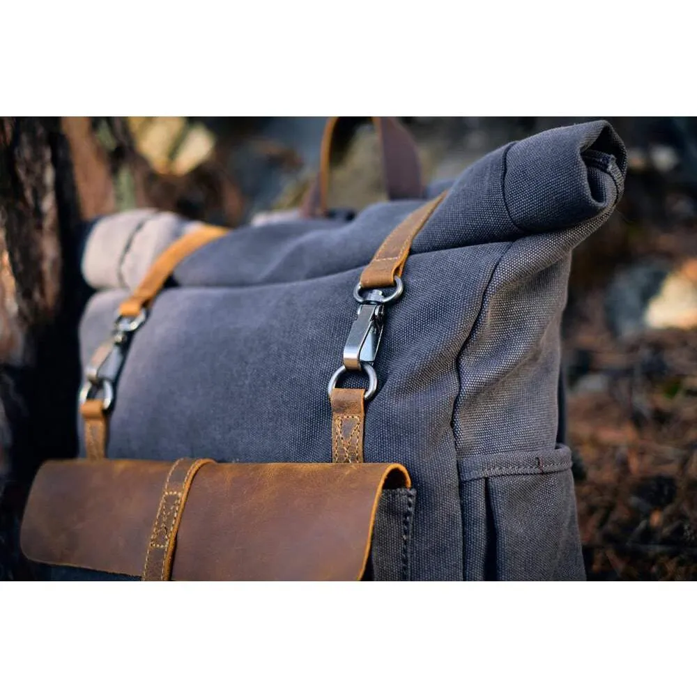 Retro Leinwand Rucksack | REYKJAVIK