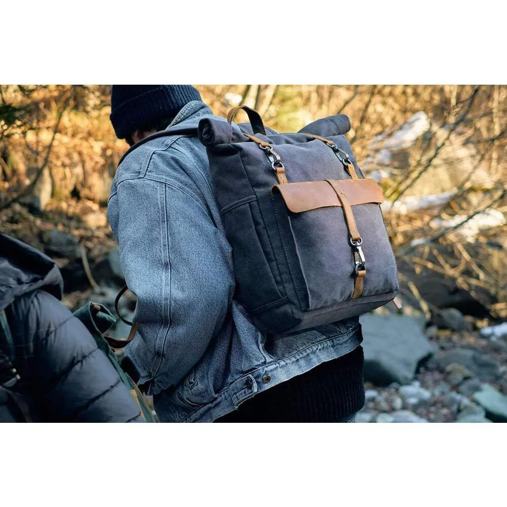 Retro Leinwand Rucksack | REYKJAVIK