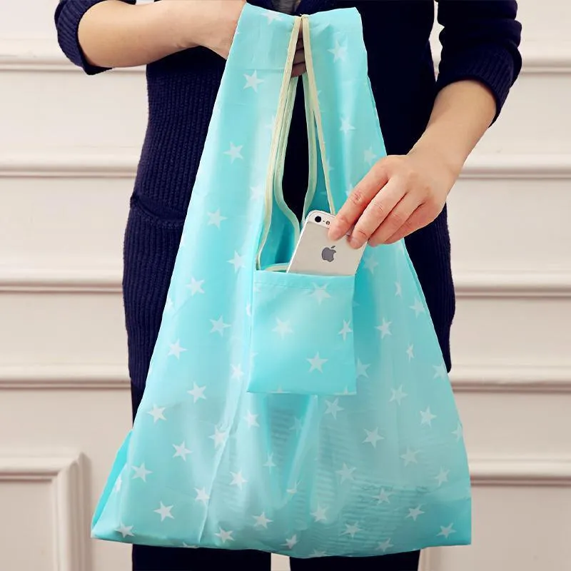 Reusable Foldable Shopping Bags 6PCS 6Styles