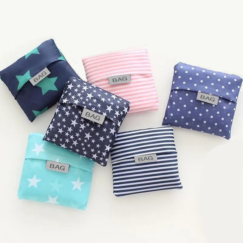 Reusable Foldable Shopping Bags 6PCS 6Styles