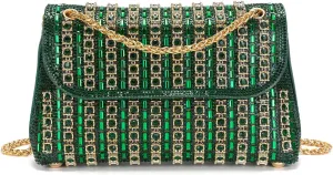 Rhinestones Clutch Purses for Women Chain Shoulder Bags Sparkly Evening Bags for Cocktail Prom Party Wedding
