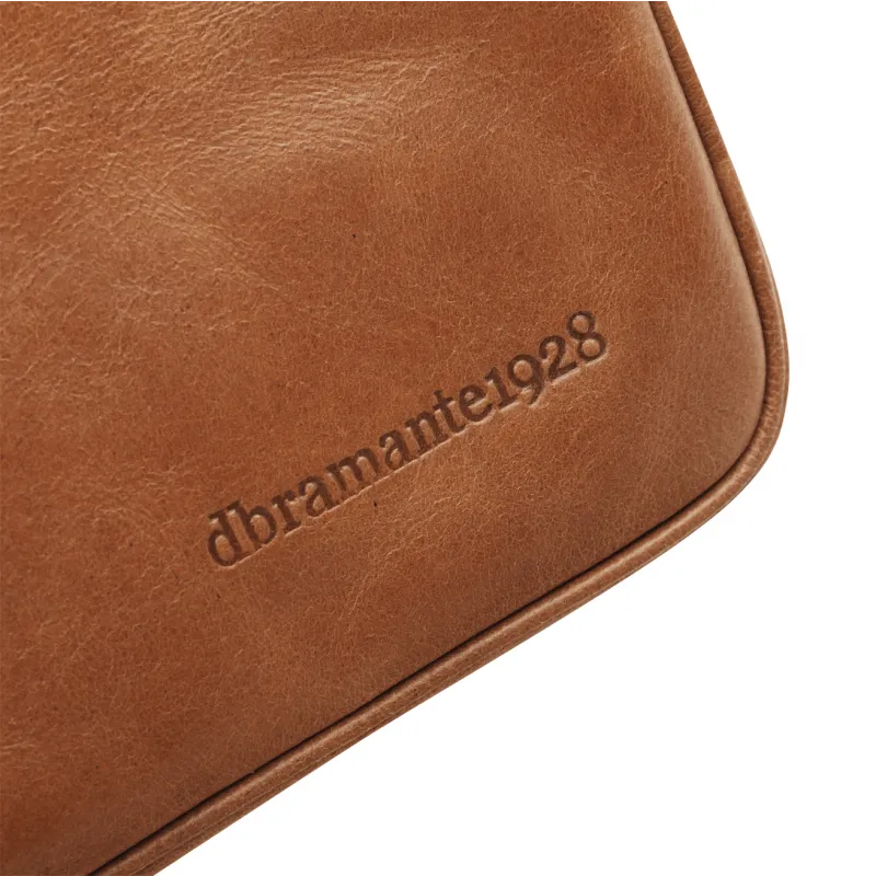 Rosenborg 14" Tan Leather Laptop Briefcase
