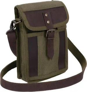 Rothco Canvas Travel Portfolio Crossbody Shoulder Bag