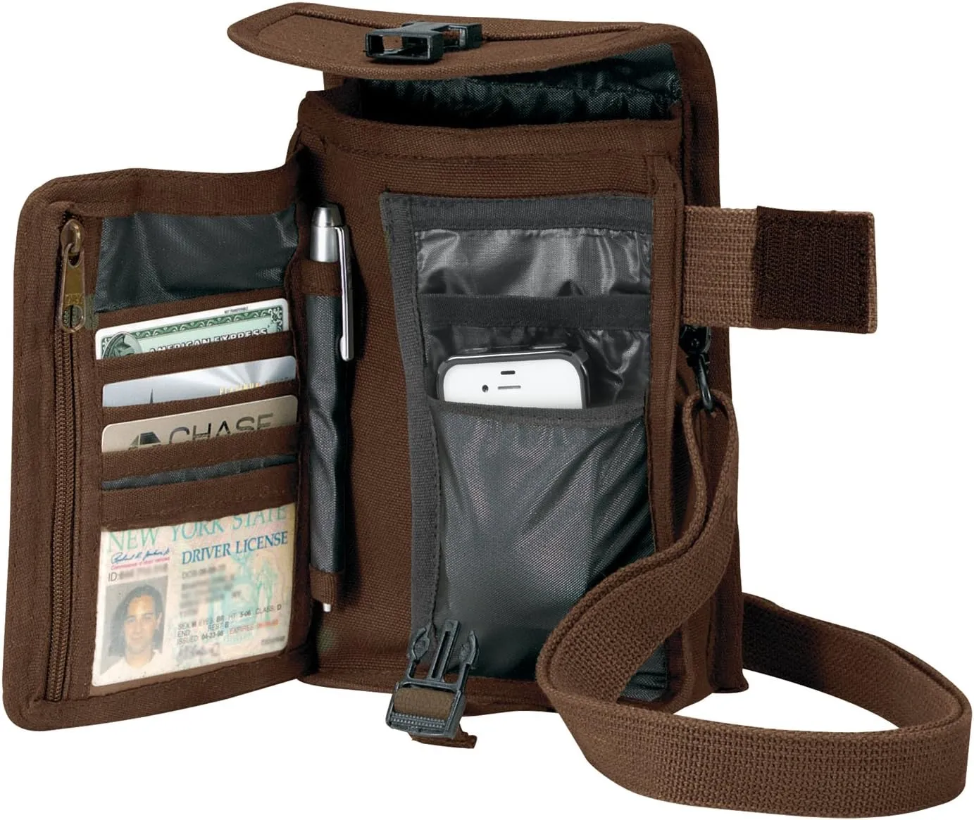 Rothco Canvas Travel Portfolio Crossbody Shoulder Bag