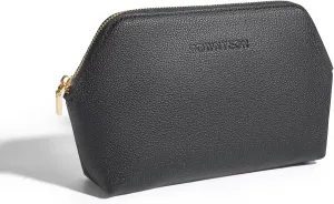 ROWNYEON Small Makeup Bag for Purse, Mini Portable Cosmetic Bags for Women, PU Leather Coin Purse Lipstick Cosmetic Accessories Organizer, Travel Makeup Pouch Zipper Pouch for Men Women