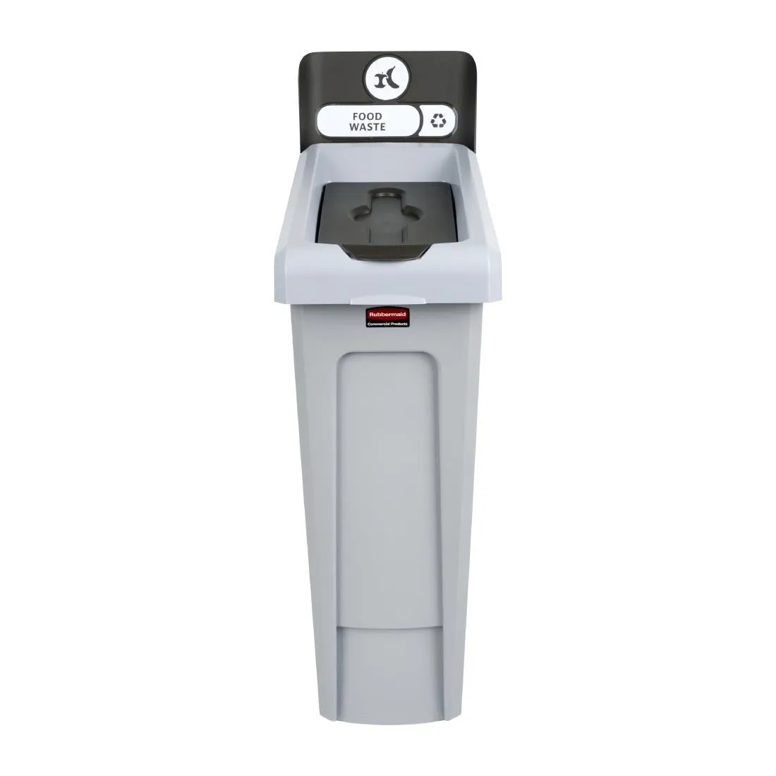 Rubbermaid Slim Jim Food Waste Recycling Station Brown 87Ltr
