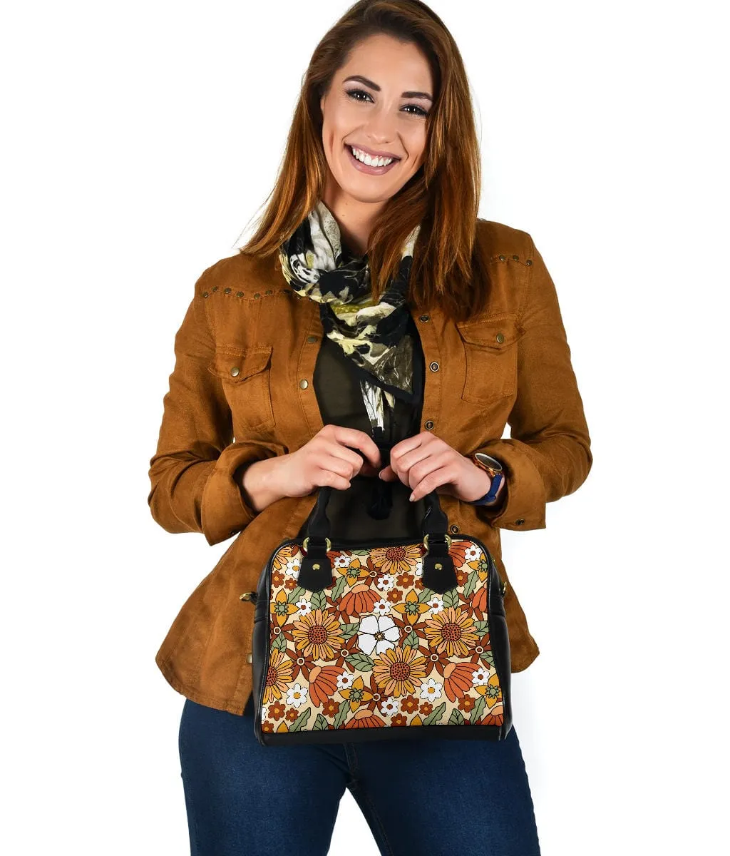 Rustic Blooms | Leather Shoulder Bag