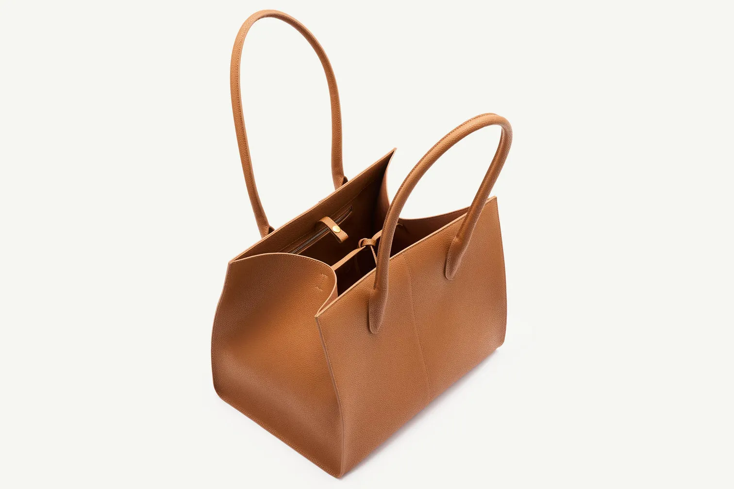 Rylan | Grained Large Tote - Tan