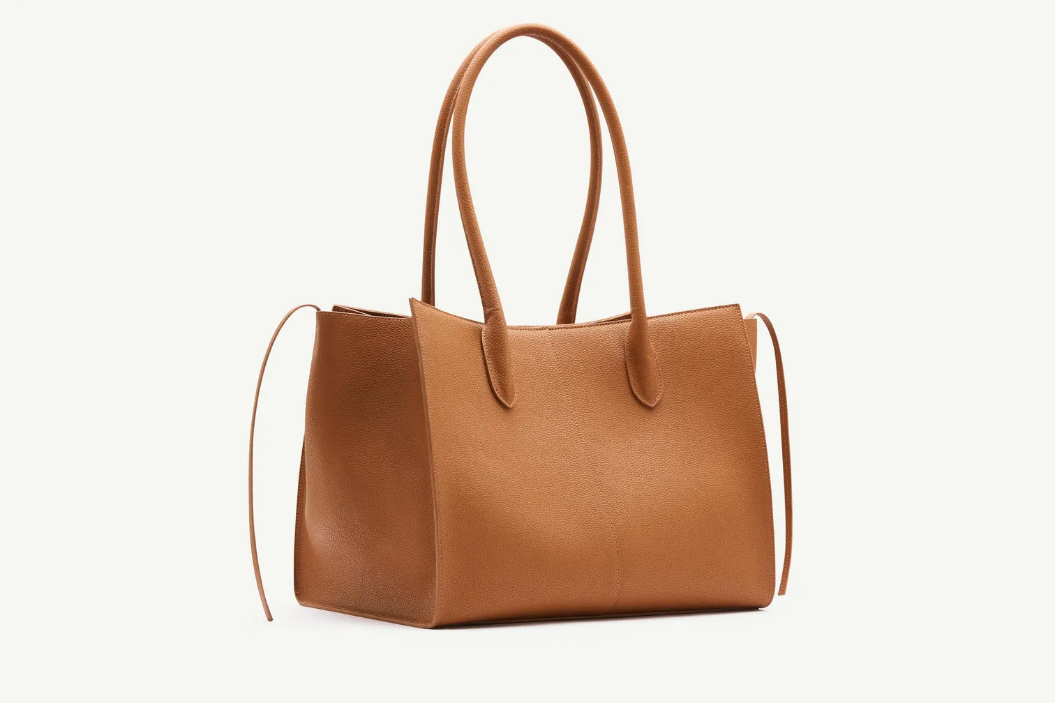 Rylan | Grained Large Tote - Tan