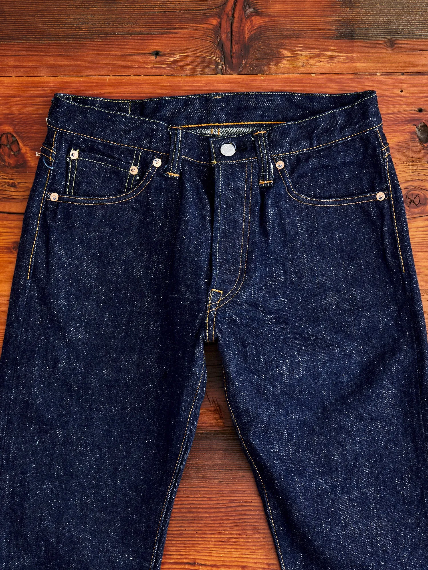 S511AX "Ai-Plus" 18oz Natural Indigo Selvedge Denim - Slim Tapered Fit