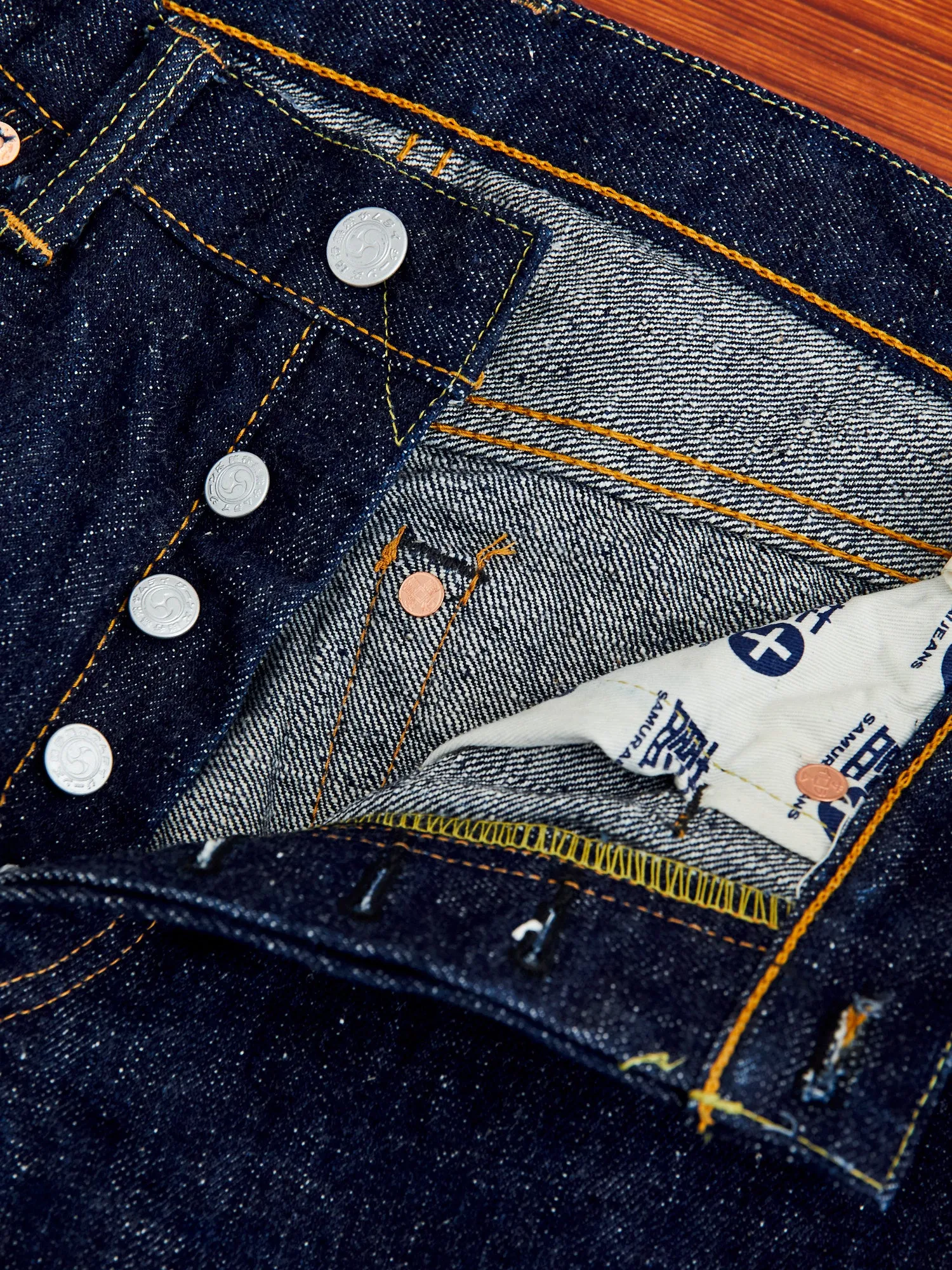 S511AX "Ai-Plus" 18oz Natural Indigo Selvedge Denim - Slim Tapered Fit