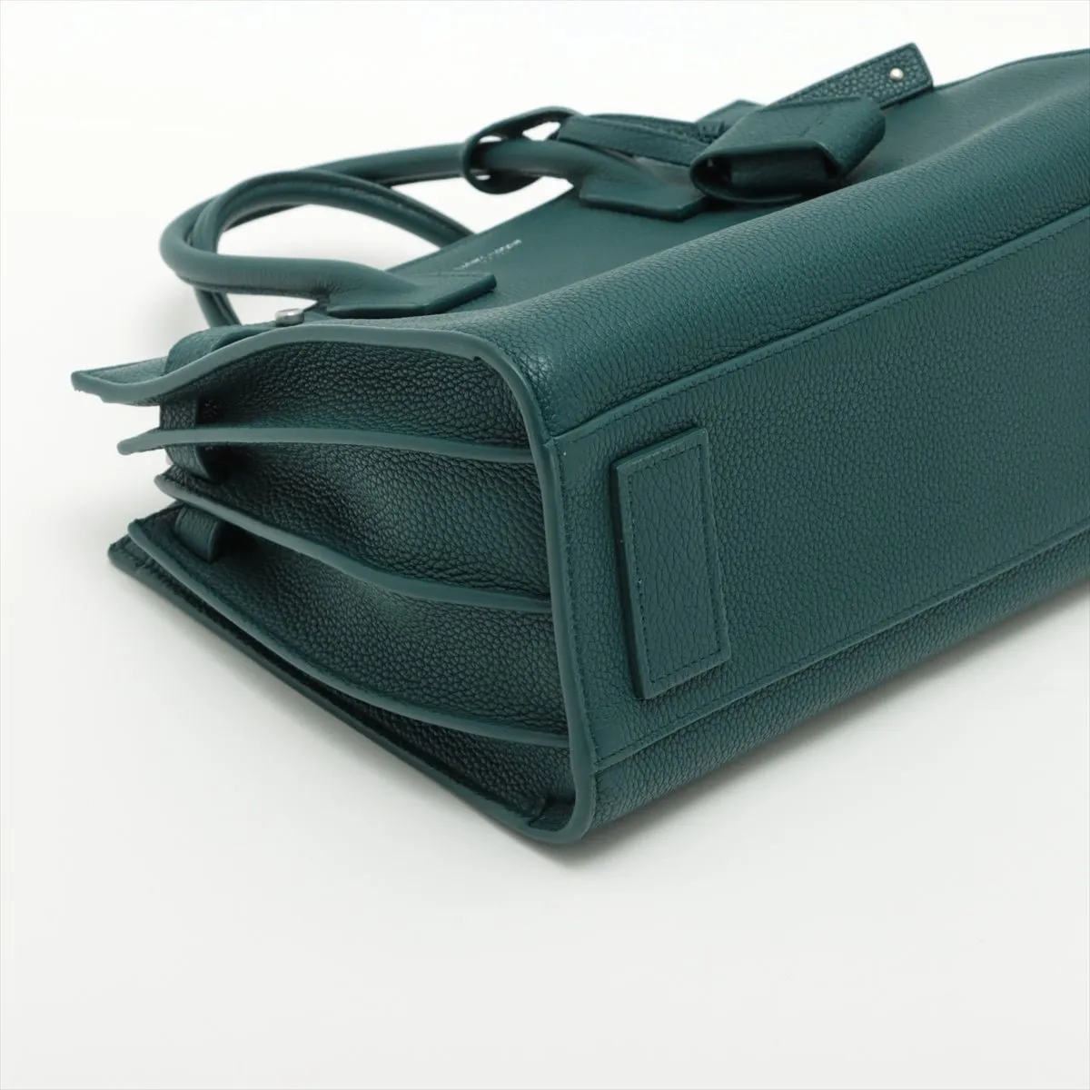 Sac de Jour Baby Leather Dark Green 2-Way Tote