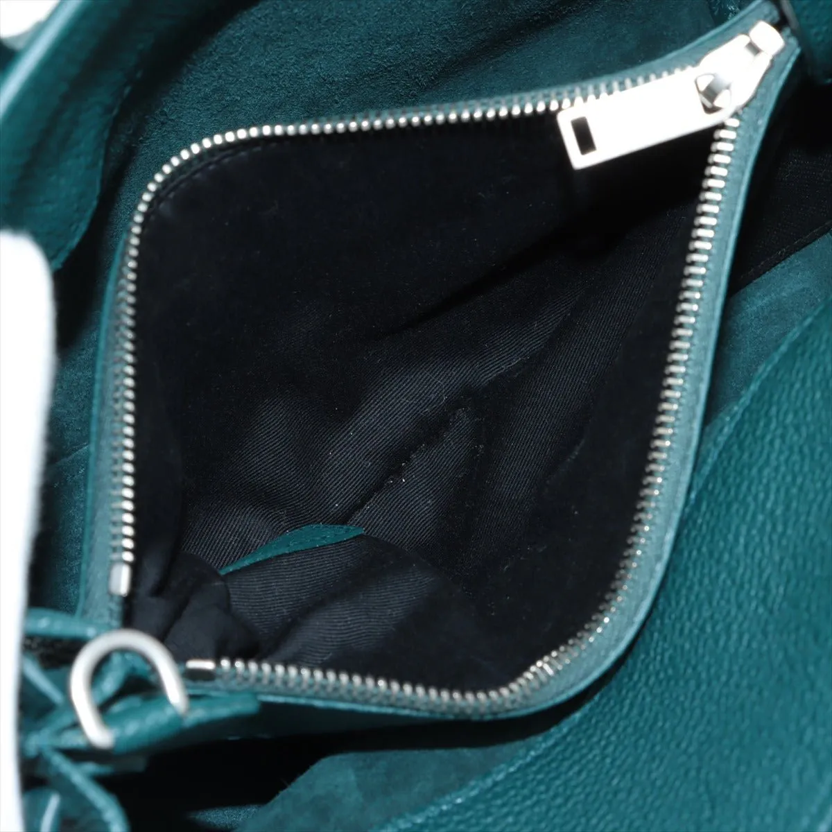 Sac de Jour Baby Leather Dark Green 2-Way Tote