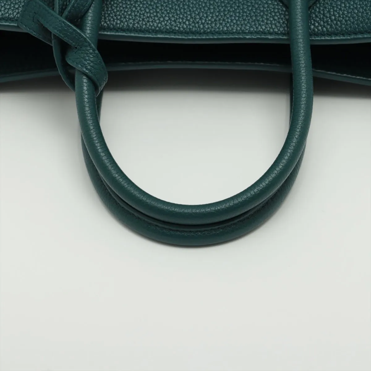 Sac de Jour Baby Leather Dark Green 2-Way Tote