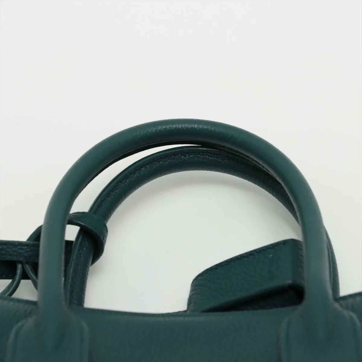 Sac de Jour Baby Leather Dark Green 2-Way Tote