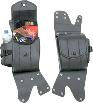 Saddlemen 3501-0715 Cruis'n Deluxe Saddlebag Guard Set, Black