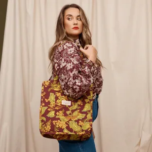 Sage and Clare Margot Tote Bag Mahogany